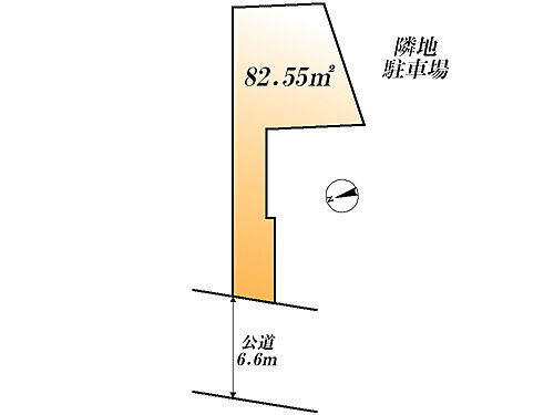  区画図　土地価格5291万円、土地面積82.55m2