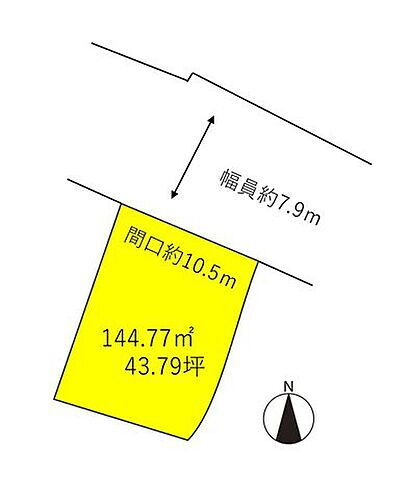 金沢市塚崎町ホ　売土地 144.77m2（43.79坪）