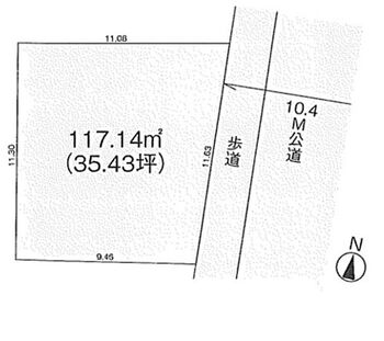 越谷市弥十郎１０期　売地　１区画 区画図です。