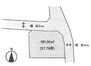 みどり市大間々町大間々　建築条件無し売地 区画図です。