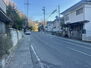 オレンジ　平字胡摩沢　いわき駅裏　高台　解体条件付　売地 前面道路含む現地写真です　県道399号線