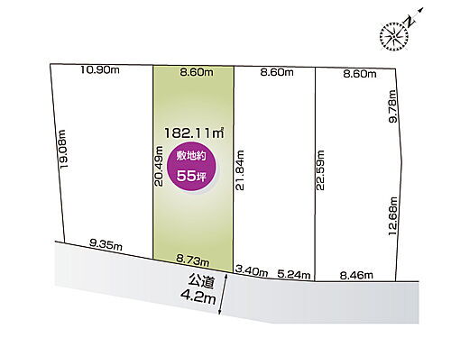 群馬県前橋市富士見町横室 土地