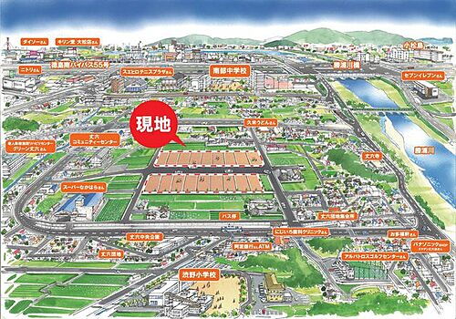 徳島県徳島市丈六町新居田 土地