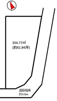 熊谷市円光２丁目・売地（建築条件なし） 区画図