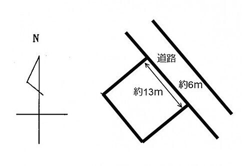 土地　関ノ上１丁目 平面図