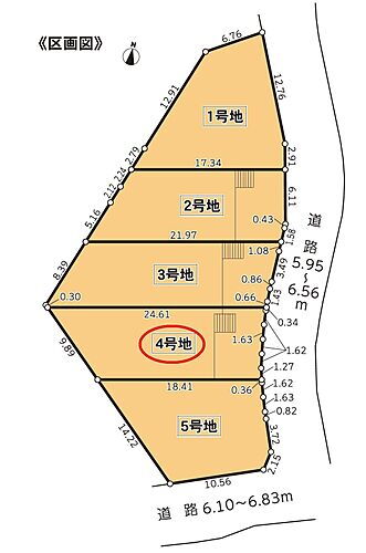 長泉町下長窪　第３　４号地 区画図