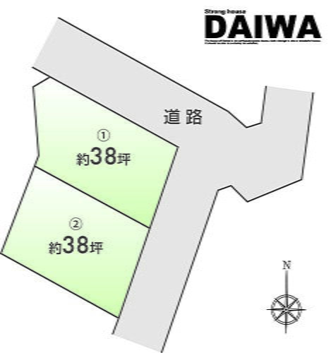 ［　ＤＡＩＷＡ　ＣＩＴＹ　］　ダイワシティ藤江　全２区画 区画図