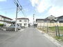福島市飯坂町字西堀切　建築条件無し売地 見通しの良い前面道路です。