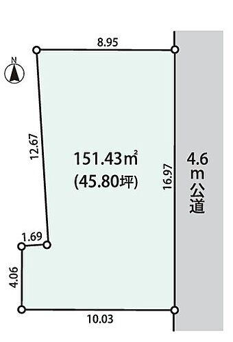 神奈川県海老名市杉久保北１丁目 土地