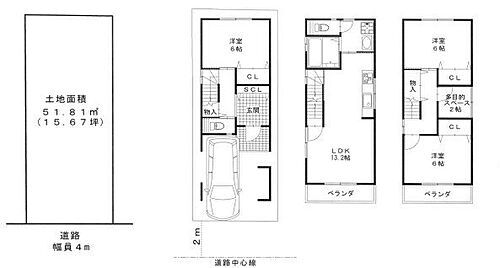 大阪府大阪市西淀川区佃３丁目 土地