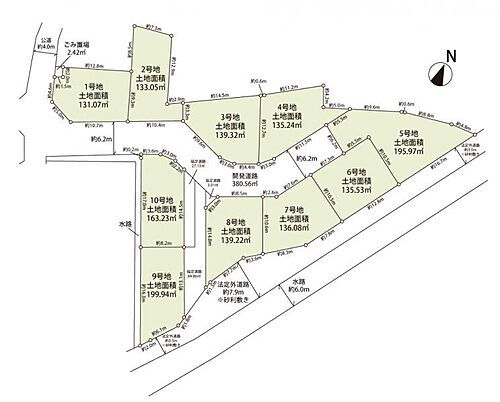 川越市今成３丁目　土地　９号地 9号地は約60坪の広々とした土地面積です（協定道路部分含）。