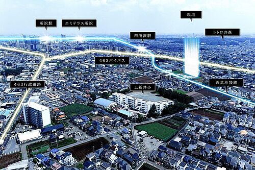 埼玉県所沢市上新井２丁目 建築条件付土地