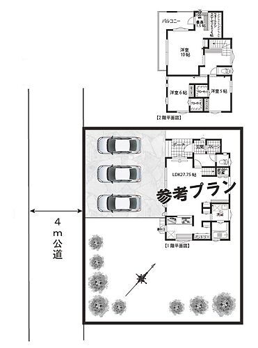 取手市吉田第ＩＩ期分譲住宅地 区画図・参考プラン