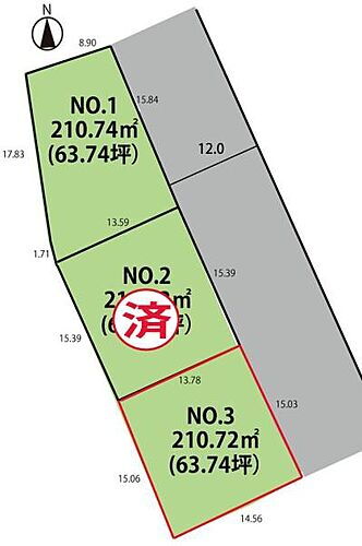 山形県山形市大字内表 建築条件付土地