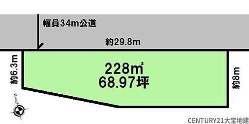 茨城県石岡市北府中3丁目 石岡駅 土地 物件詳細