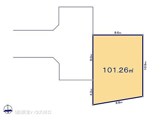 埼玉県新座市石神２丁目 土地