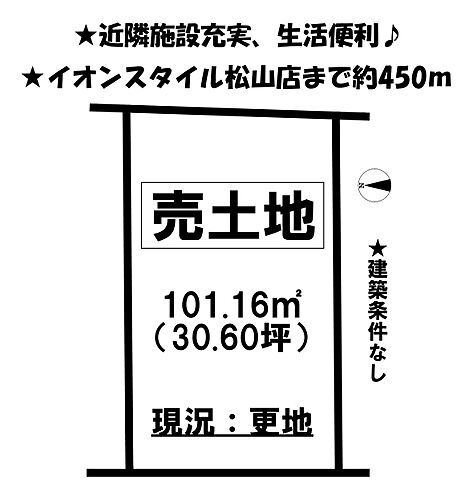 愛媛県松山市中村5丁目 いよ立花駅 土地 物件詳細