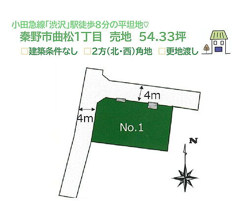 神奈川県秦野市曲松１丁目 土地