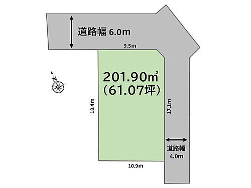 埼玉県深谷市岡里 建築条件付土地