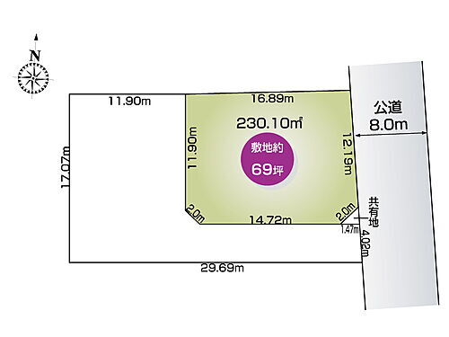 群馬県前橋市日吉町４丁目 建築条件付土地
