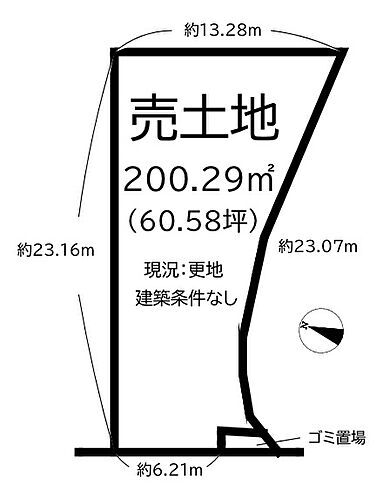 奈良県葛城市中戸 土地