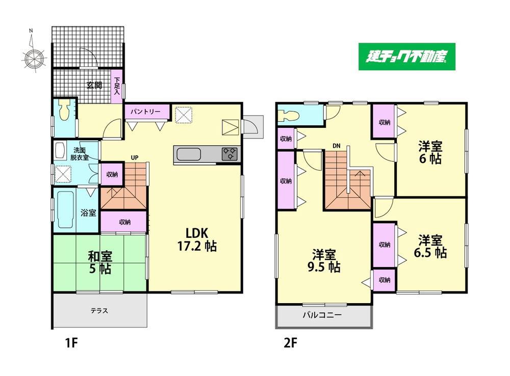 (3号棟)、価格3980万円、4LDK、土地面積175.29m<sup>2</sup>、建物面積111.37m<sup>2</sup> 