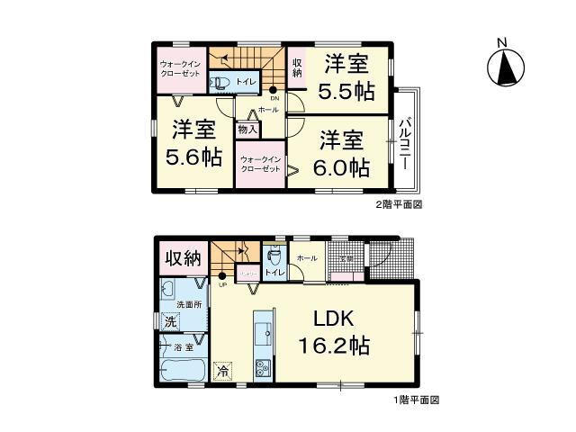 (A棟)、価格3998万円、3LDK、土地面積97.49m<sup>2</sup>、建物面積87.56m<sup>2</sup> 