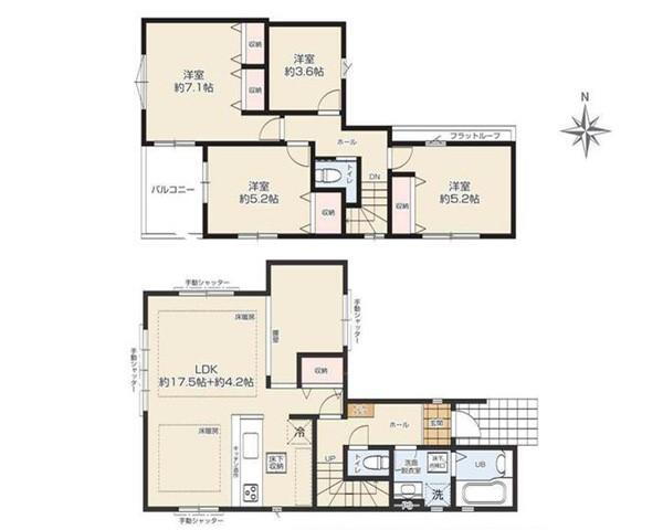 1号棟、5499万円、土地面積125.1m2、建物面積99.95m2