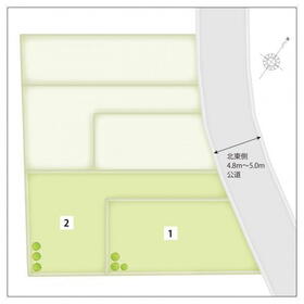 土地価格 未定  区割図