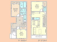 西鶴間2(鶴間駅) 4480万円・5380万円