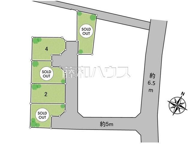 ■全体区画図　【東村山市廻田町４丁目】見学はしたいけど、なかなか時間が取れない・・・そんな方に出勤前や仕事終わりにマイホームを見学できるサポートをいたします。