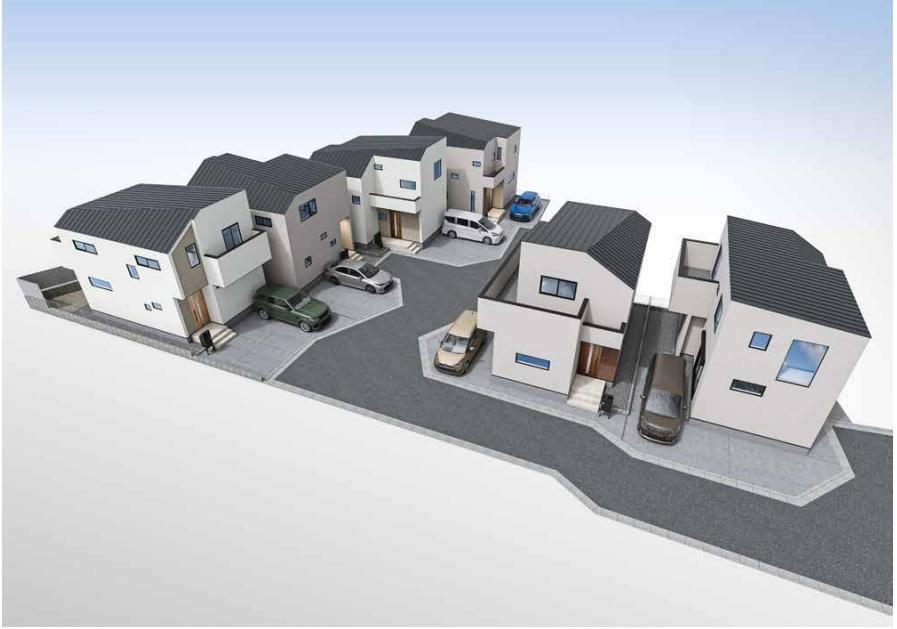 【中河原駅徒歩6分】☆制震ユニット「ミライエΣ」採用の安心住宅！☆府中市住吉町1丁目全6棟