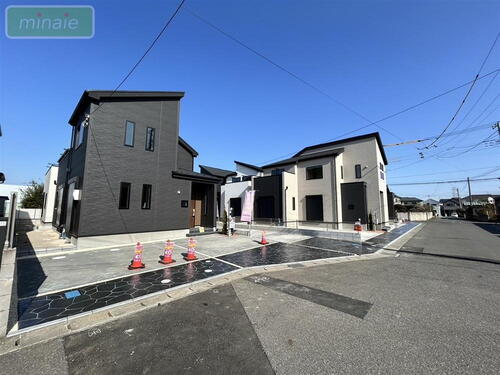 建物完成！　内覧できます！　当社で現地販売会開催中　もねの里　新築戸建　全6区画室内の内覧受付中！　お電話でのご予約受付中！