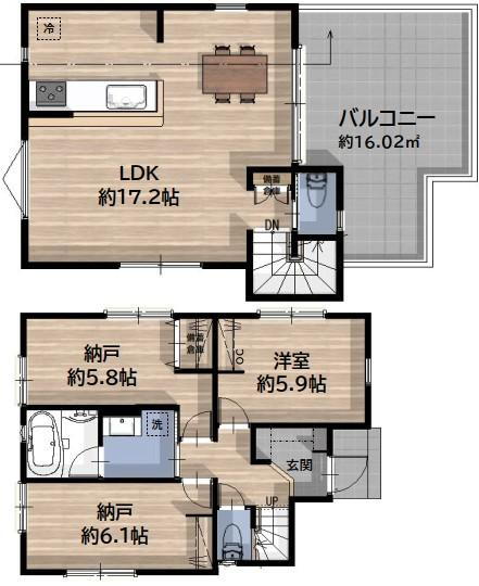 上高井戸１（芦花公園駅） 6880万円～7380万円