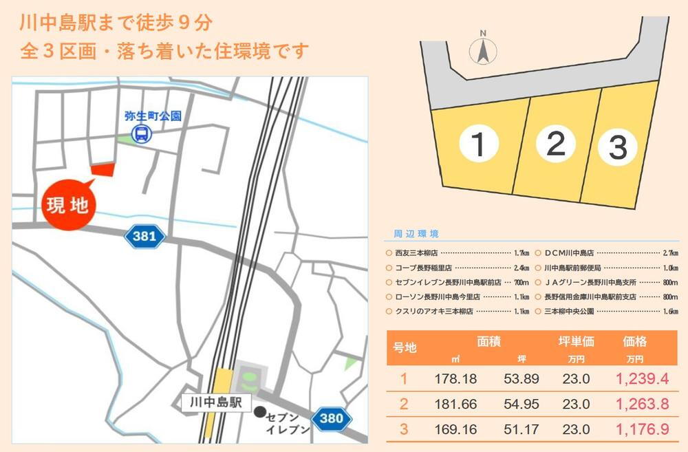 川中島町四ツ屋（川中島駅） 1176万9000円～1263万8000円