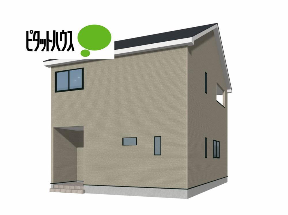 （2号棟）2480万円　3台分のカースペース・TVモニター付きインターホン・ポスト・EV車充電設備【完成年月：2025年8月完成予定】