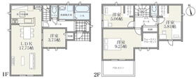 (1号棟)、価格2680万円、4LDK、土地面積196.17m<sup>2</sup>、建物面積101.03m<sup>2</sup> 