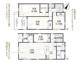 (４号棟)、価格3690万円、4LDK、土地面積116.62m<sup>2</sup>、建物面積105.99m<sup>2</sup> 