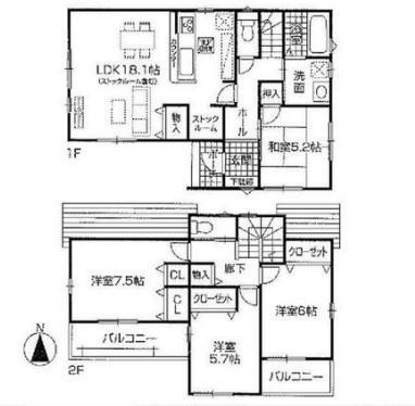 (2号棟)、価格3090万円、4LDK、土地面積133.55m<sup>2</sup>、建物面積101.66m<sup>2</sup> 