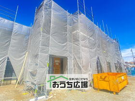 ≪２号棟≫3月29日撮影☆上棟☆あま市篠田に全３棟の新築戸建て住宅が公開です。４ＬＤＫ+WIC坪超のゆとりある敷地です♪