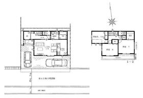 (１号棟)、価格2490万円、3LDK、土地面積97.29m<sup>2</sup>、建物面積88.18m<sup>2</sup> 