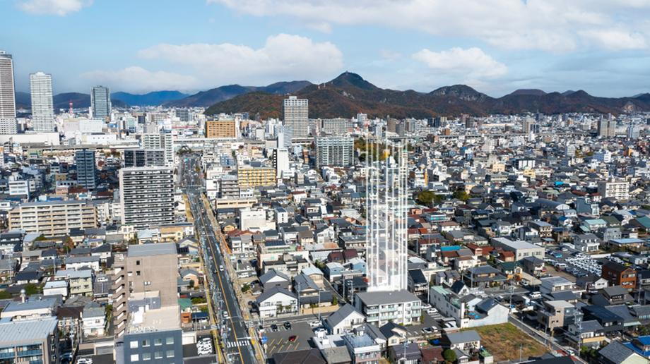 JR東海道本線「岐阜」駅まで徒歩10分（約800m）、大垣・名古屋方面へのアクセスが良好。生活利便性と落ち着いた住環境を兼ね備えたロケーションです。／航空写真(2023年12月撮影)