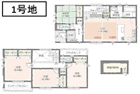 (1号棟)、価格2990万円、4LDK、土地面積179.9m<sup>2</sup>、建物面積110.12m<sup>2</sup> 