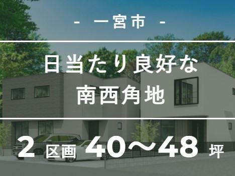 南道路！希少な南西角地！造成完成済！小学校まで緑道で安心通学【TOSCO】一宮多加木