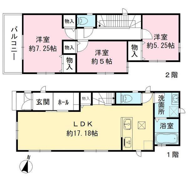 1号地間取図面