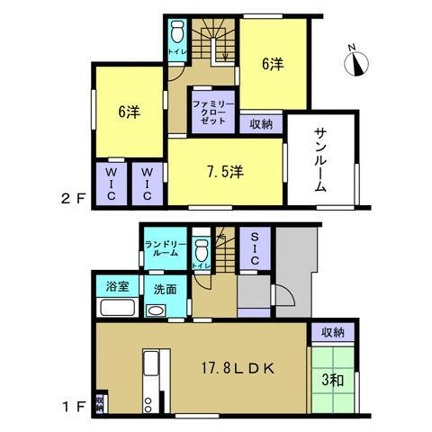 (№2)、価格3247万円、4LDK+S、土地面積163.63m<sup>2</sup>、建物面積119.23m<sup>2</sup> 