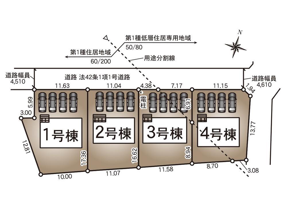クレイドルガーデン出雲市大津町 第1（1号棟～4号棟）