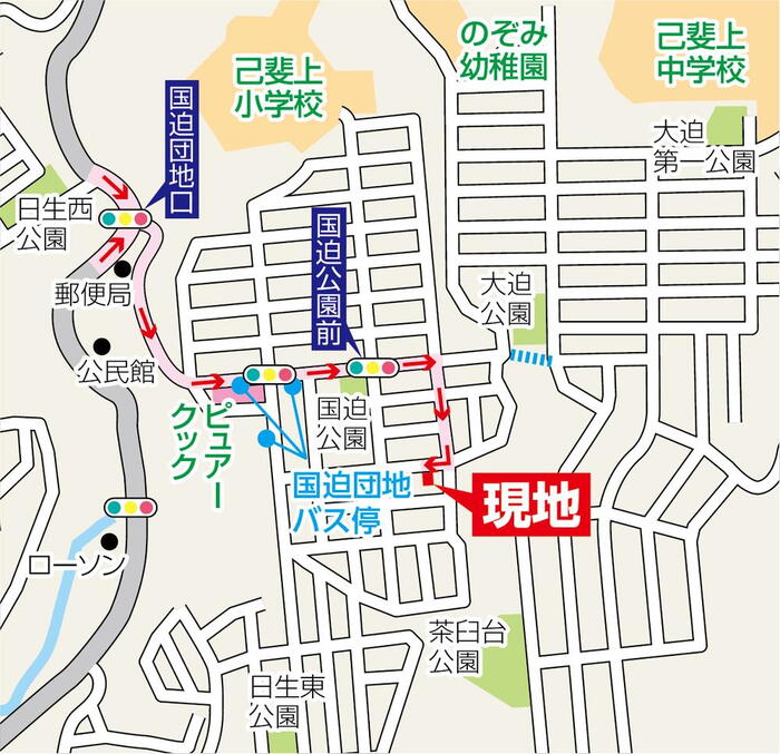 現地案内図