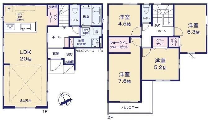 江波南３（江波駅） 4298万円・4398万円