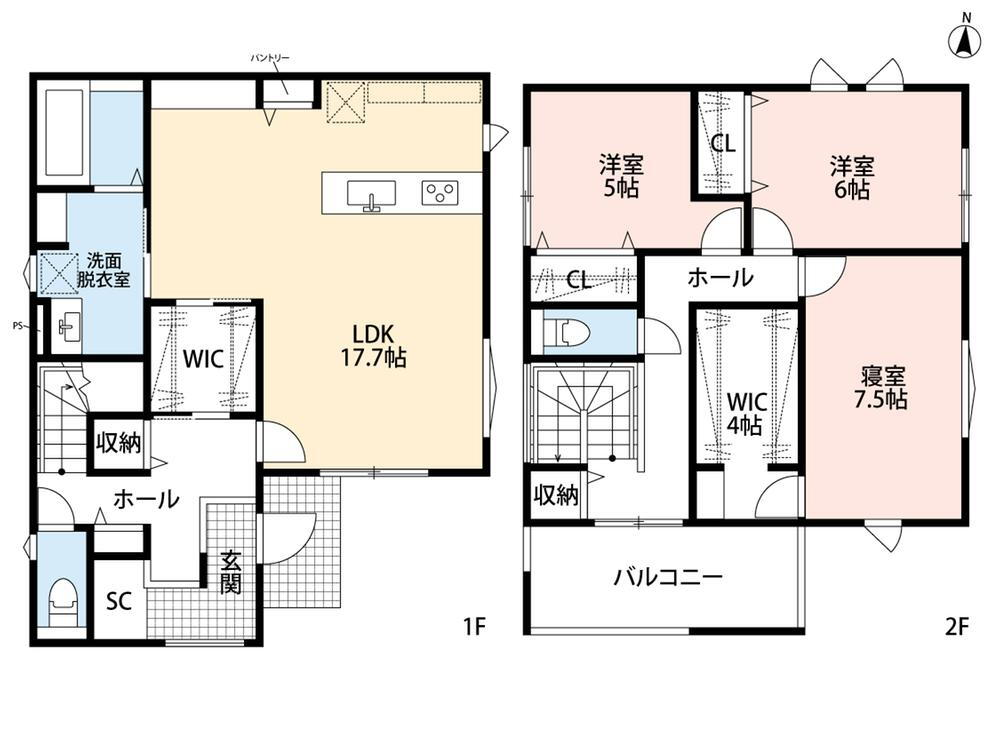 (3号棟)、価格4380万円、3LDK、土地面積119.22m<sup>2</sup>、建物面積109.3m<sup>2</sup> 